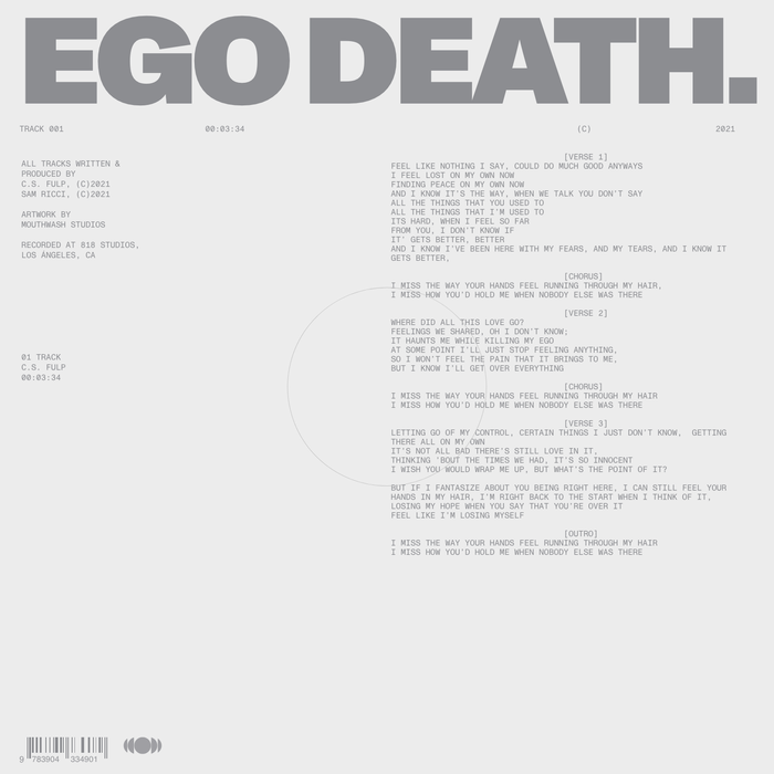 C.S. Fulp – “Ego Death” single 1