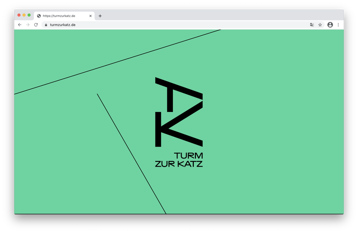 Homepage with TZK monogram and wordmark.