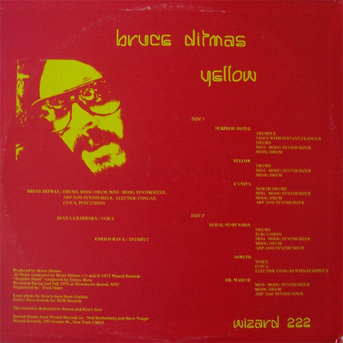 Yellow back cover (1977).