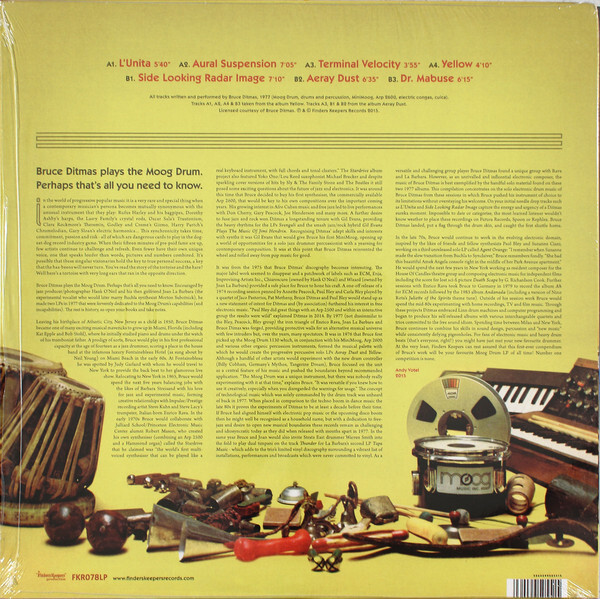 Yellow Dust back cover (2015), with  for display type.