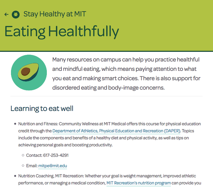 MIT Medical website 4