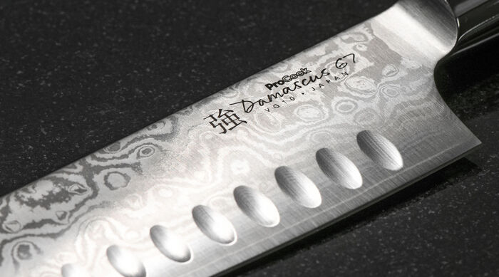 ProCook Damascus 67 Japanese kitchen knives 3