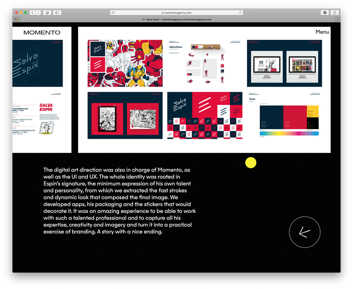 Momento Agency website 4