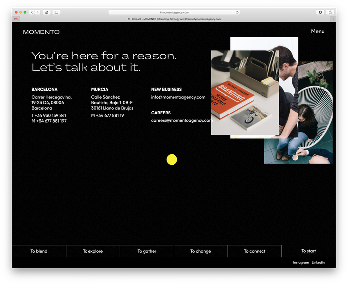 Momento Agency website 8