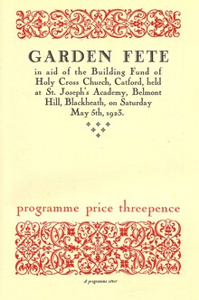 Program covers by the Pelican Press (1923)