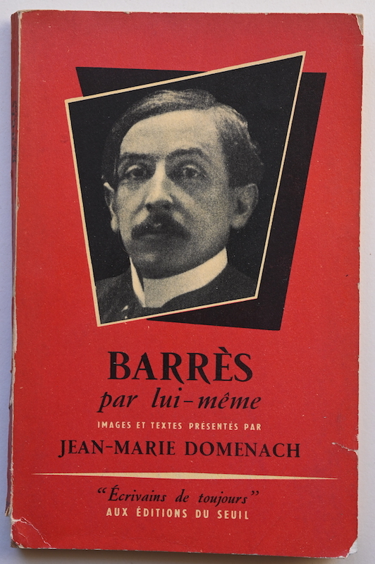 Jean-Marie Domenach: Barr&egrave;s par lui-m&ecirc;me, n&deg; 25, 1954.