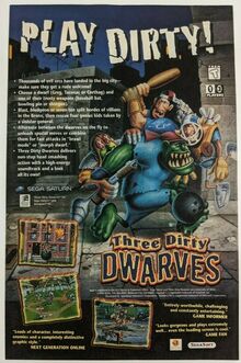 <cite>Three Dirty Dwarves</cite> video game ad (1996)