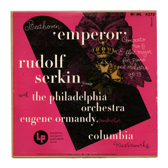Rudolf Serkin with the Philadelphia Orchestra – Beethoven: ‘Emperor’ album art