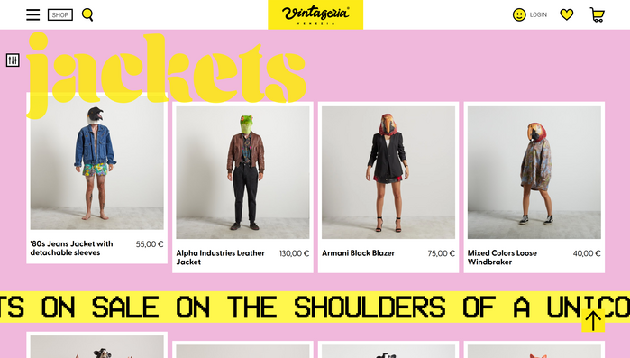 Vintageria Venezia website 4