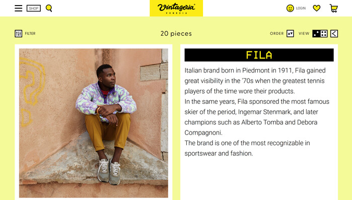 Vintageria Venezia website 6
