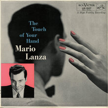 Mario Lanza – <cite>The Touch of Your Hand </cite>album art