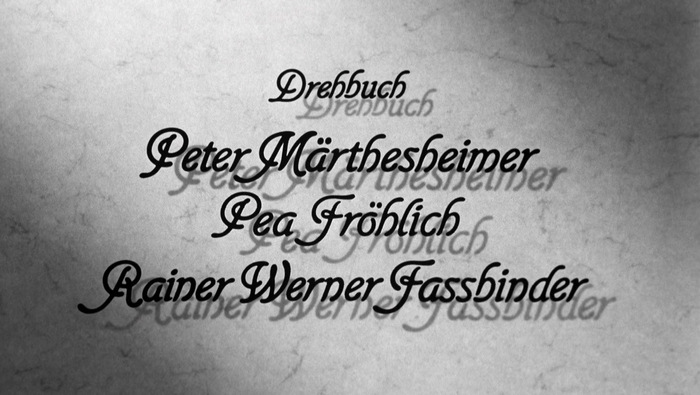 Die Sehnsucht der Veronika Voss (1982) title sequence 4