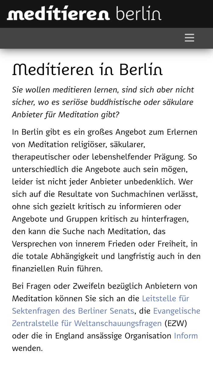 Meditieren in … website (2020) 5