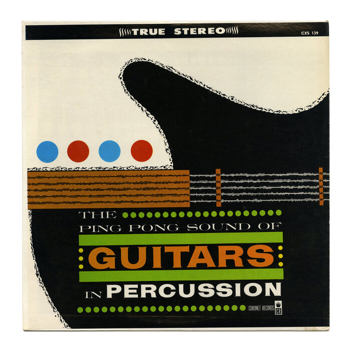 Eddie Wayne &amp; Group‎ – The Ping Pong Sound of Guitars in Percussion album art
