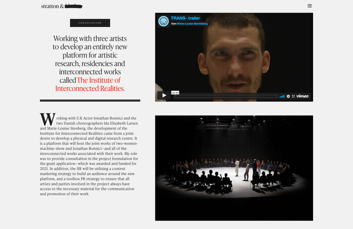 Stratton &amp; Black website 4