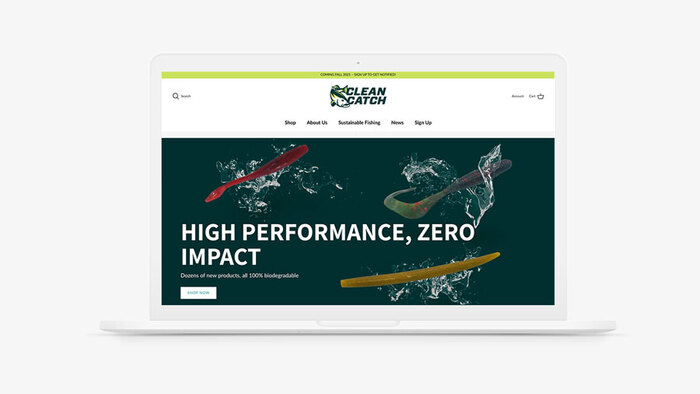 Clean Catch logo and website 3