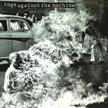 Rage Against the Machine – <cite>Rage Against the Machine</cite> (1992) album art