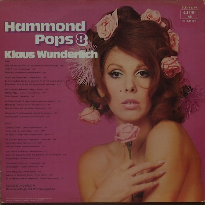 Hammond Pops 8 album sleeve (rear).