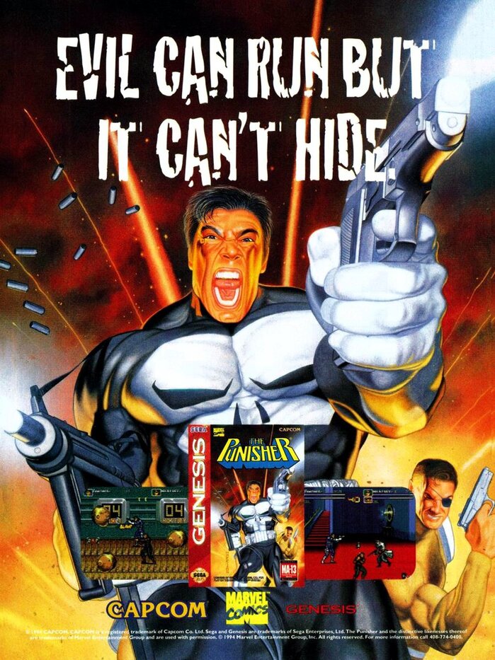 The Punisher video game ad (1994)
