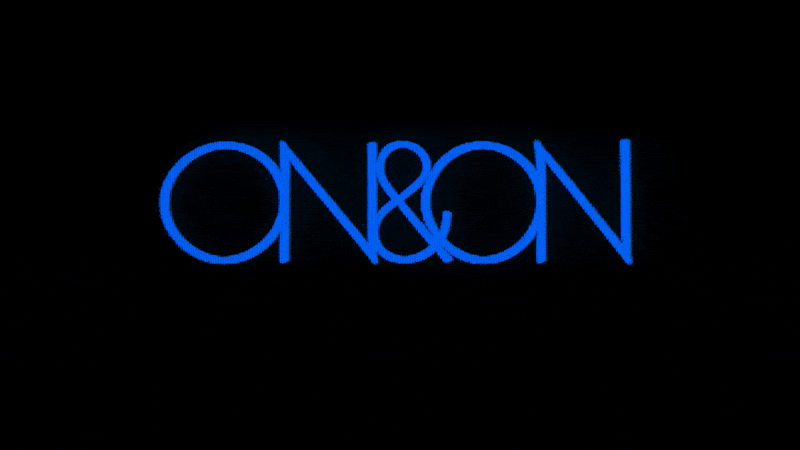 Title card for the “On &amp; On” music video. Subtle distortions are introduced due to the fact that this was captured on a CRT monitor.