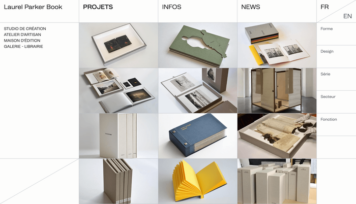Projects page