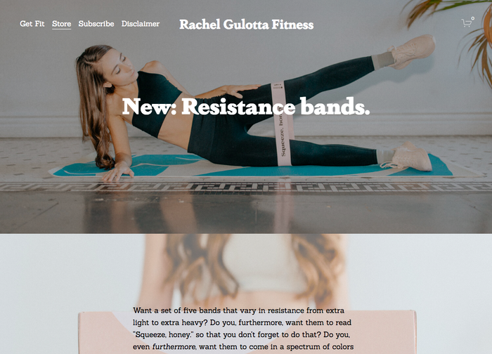 Rachel Gulotta Fitness website 4