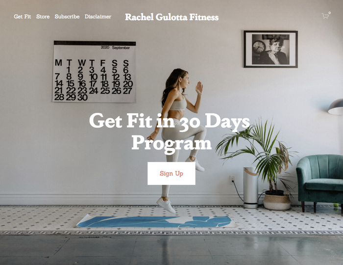 Rachel Gulotta Fitness website 1