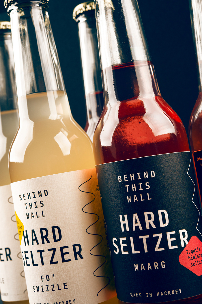Behind This Wall hard seltzer labels 3