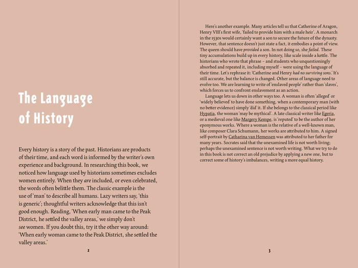 Spread featuring Edita for text, with reversed Triplex Condensed Sans for the heading.