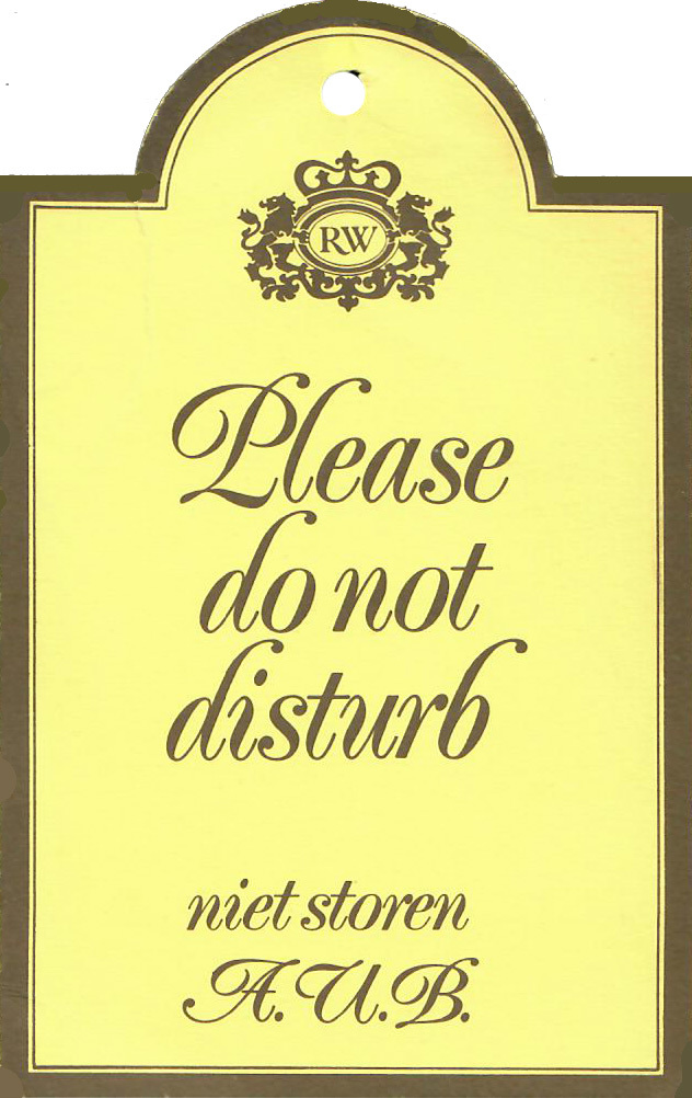 Door hanger, Royal Windsor, Brussels