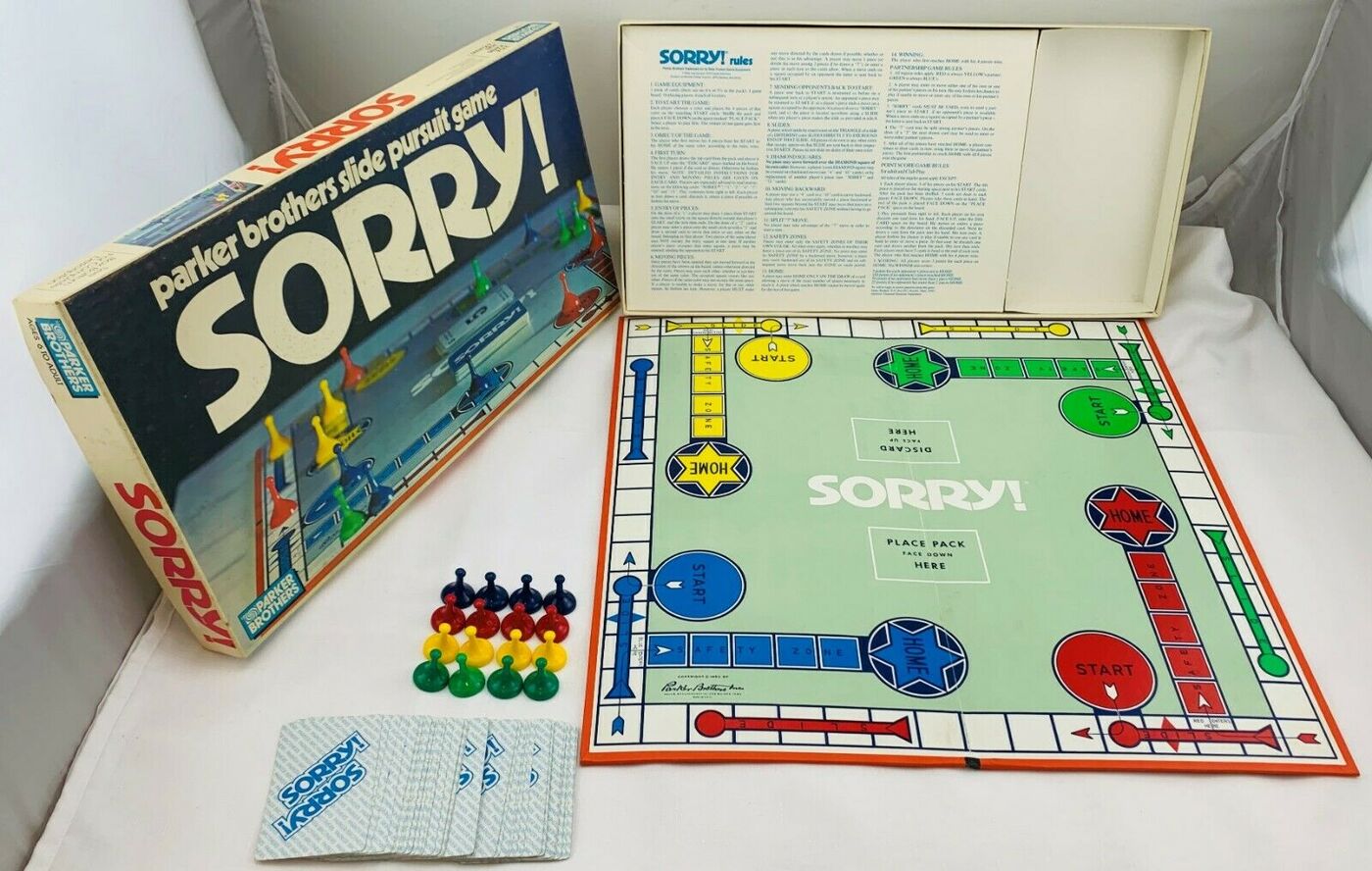 Sorry! board game (1972) Fonts In Use