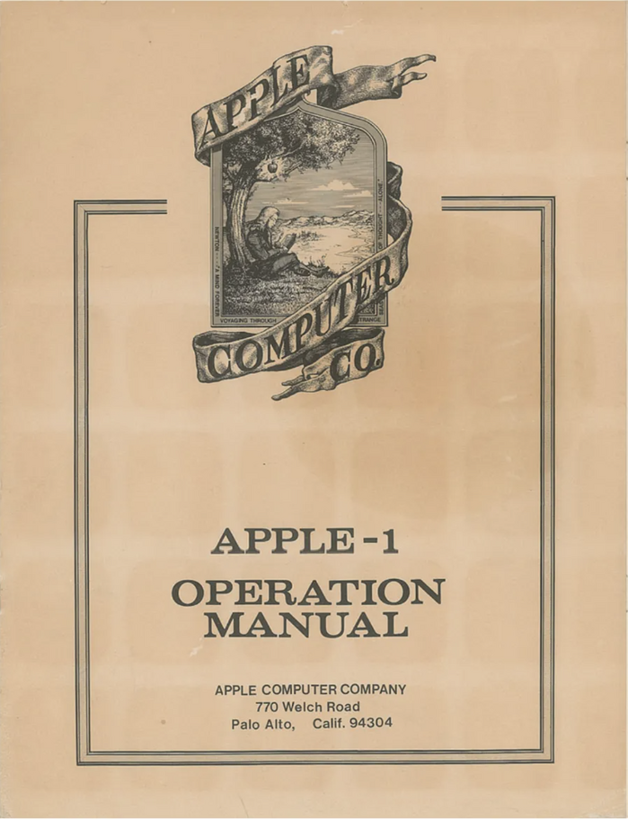 Apple-1 Operation Manual 1