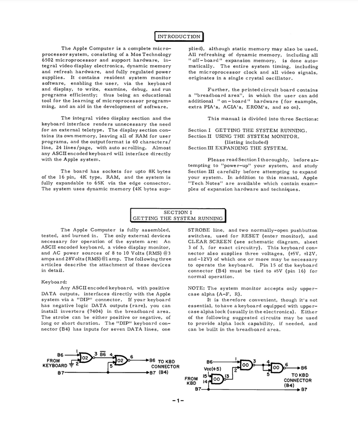 Apple-1 Operation Manual 2