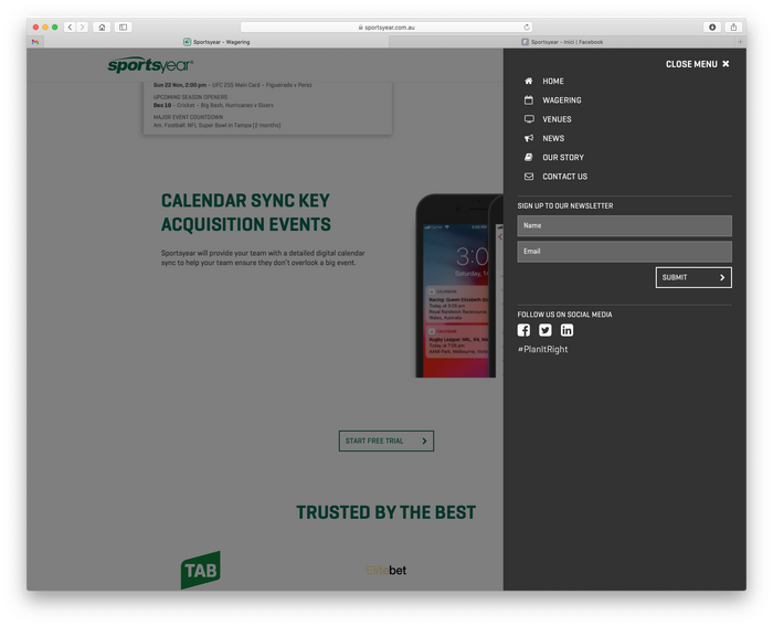 Sportsyear website 8