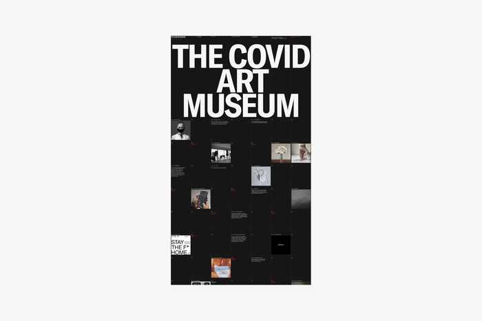 The Covid Art Museum website 2