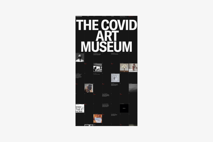 The Covid Art Museum website 2