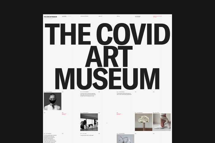 The Covid Art Museum website 6