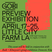 <cite>GOBI Preview Exhibition</cite> poster