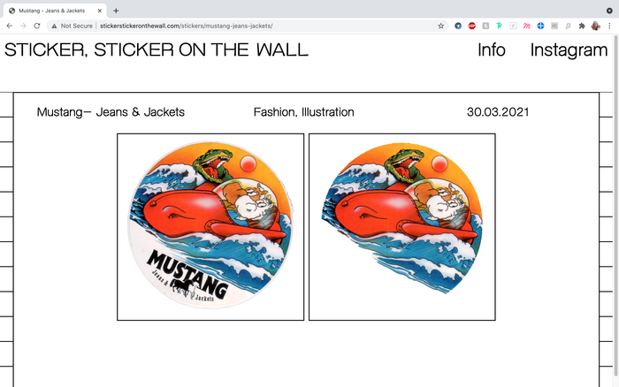 Sticker, Sticker on the Wall website 3