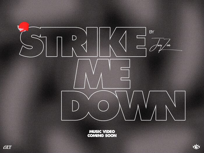 The main promo for the “Strike Me Down” music video, ft. tightly spaced and outlined . (1/5)