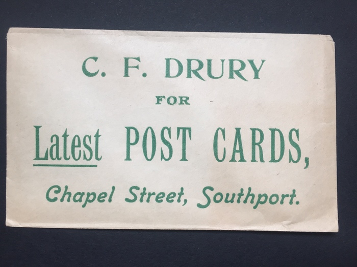 C.F. Drury post cards advert