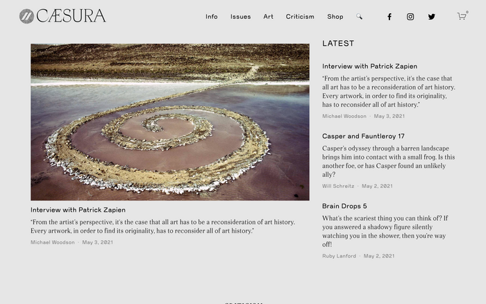 Caesura website 1
