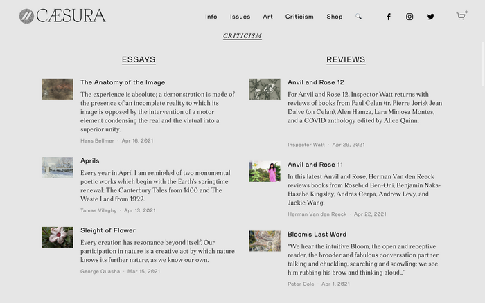 Caesura website 2