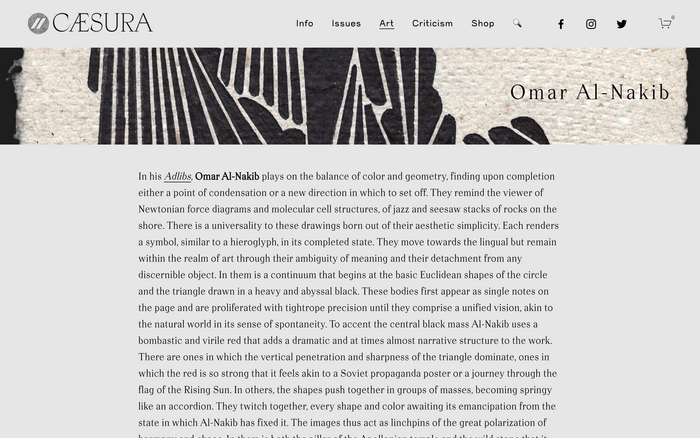 Caesura website 4