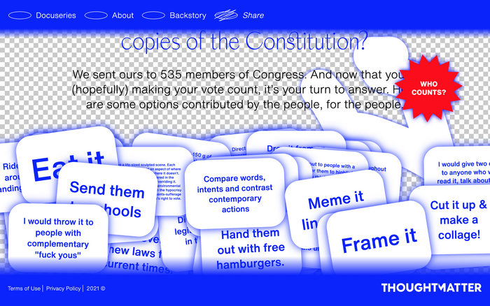 For the People Project website 4