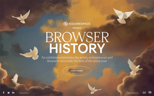 <cite>Browser History </cite> online exhibition by Squarespace