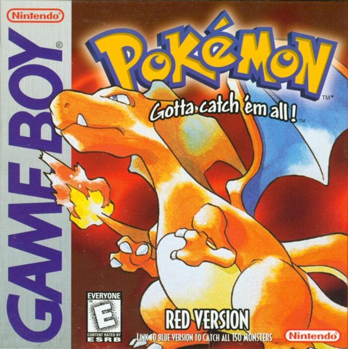 Box art for the Game Boy game Pokémon Red.