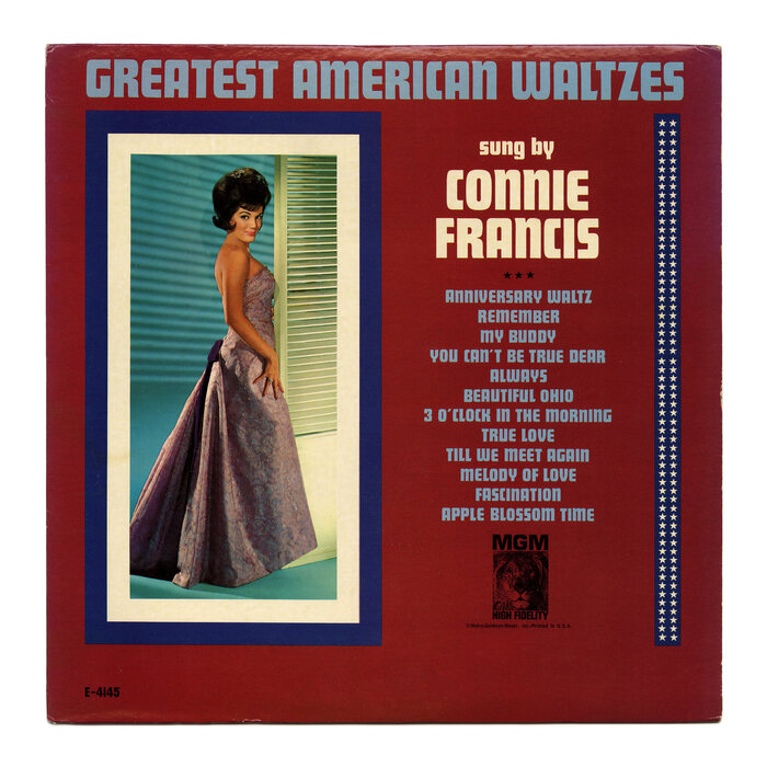 Connie Francis – Greatest American Waltzes album art