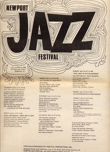 1969 Newport Jazz Festival Poster