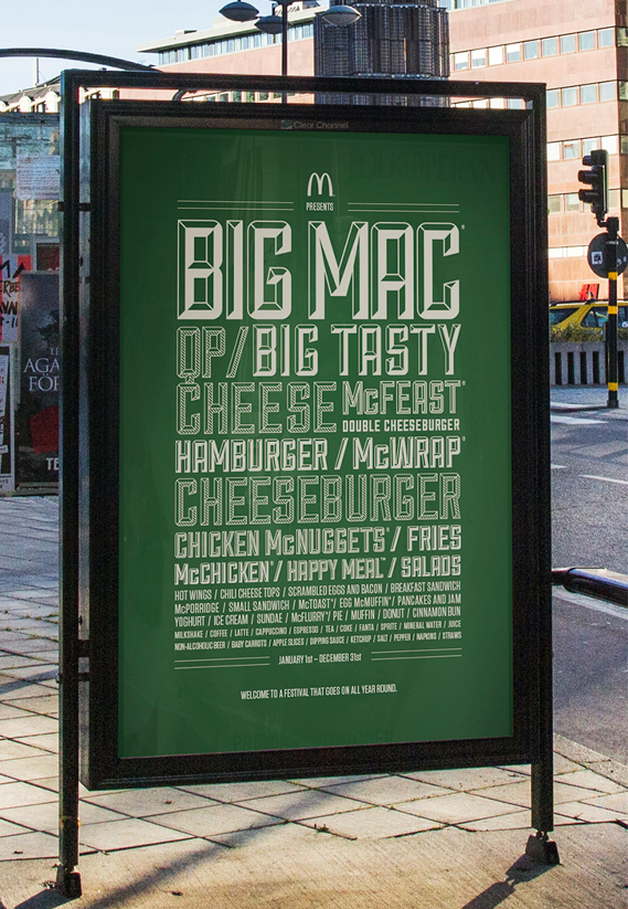 McDonald’s festival line-up poster 1